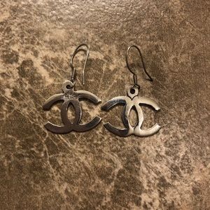 CC inspired Silver Dangly earrings